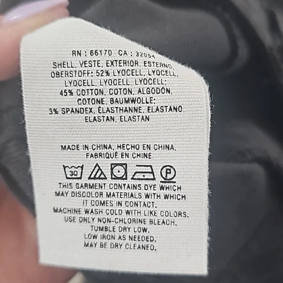 Anthropolgie black soft corduroy straight leg trouser dress pants - Picture 5 of 5